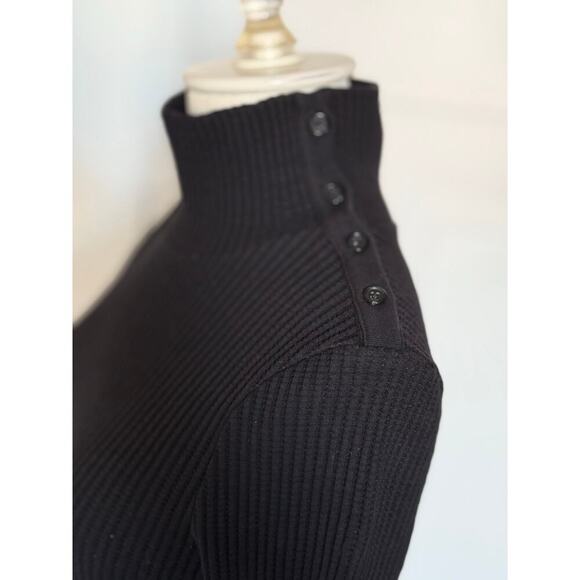 THE RANGE Turtleneck Midi Dress Black Size Small - Picture 9 of 12